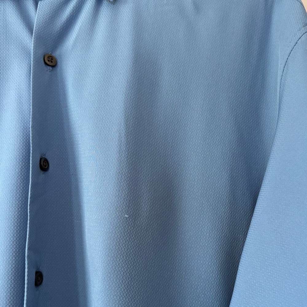 NWT Alfani Mens Solid Knit Button-Down Shirt - Picture 8 of 8
